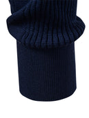 Long Sleeved Knitted Stripe Jacquard Polo Shirt & Slim Fit Tapered Trousers