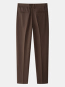 Stripe Geometric Jacquard Knitted Polo Shirt & Slim Fit Tapered Trousers