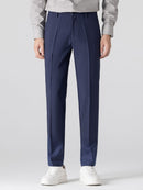 Long Sleeve Stripe Button Up Shirt & Slim Fit Tapered Trousers