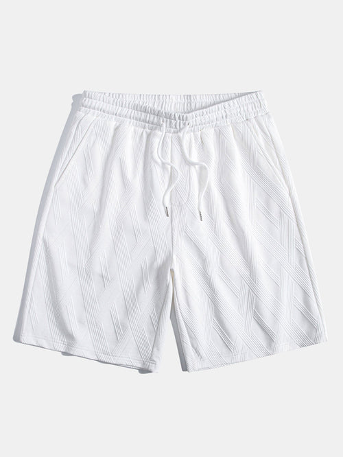 Relax Fit Diamond Jacquard T-Shirt & Diamond Jacquard Shorts