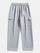 Relax Fit Long Sleeve 2 In 1 Waffle T-Shirt & Relax Fit Straight Leg Jersey Cargo Pants