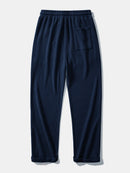Long Sleeve Waffle Mock Neck T-Shirt & Drawstring Knitted Waffle Pants