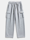 Relax Fit Long Sleeve 2 In 1 Waffle T-Shirt & Relax Fit Straight Leg Jersey Cargo Pants