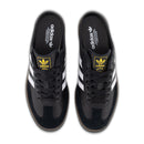 adidas Samba OG Mule Satin Lace Edition – Core Black / Cloud White – top view