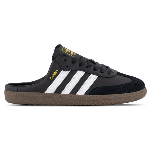 adidas Samba OG Mule Satin Lace Edition – Core Black / Cloud White – side profile