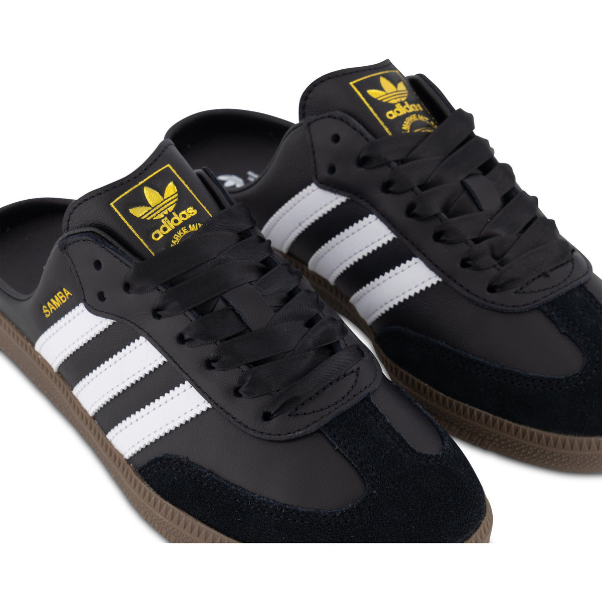 adidas Samba OG Mule Satin Lace Edition – Core Black / Cloud White – detail