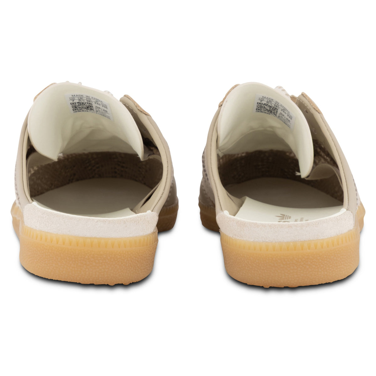 adidas Samba Mule – Khaki Three / Off White – back view