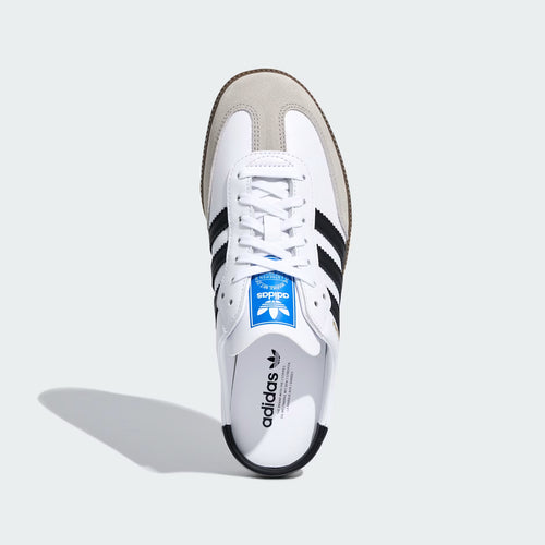 adidas Samba OG Mule Classic – Cloud White / Core Black – top view
