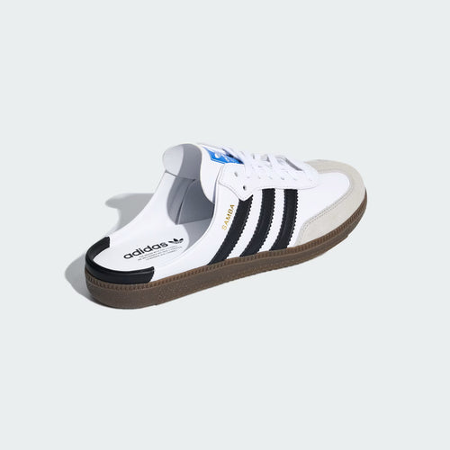 adidas Samba OG Mule Classic – Cloud White / Core Black – back view