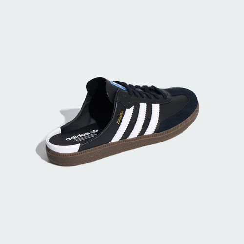 adidas Samba OG Mule Classic – Core Black / Cloud White – back view