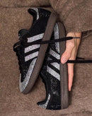 Adidas Samba OG "Black Rhinestone Silver"