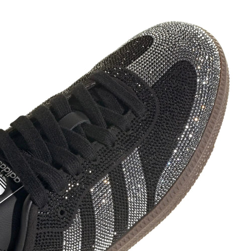Adidas Samba OG "Black Rhinestone Silver"