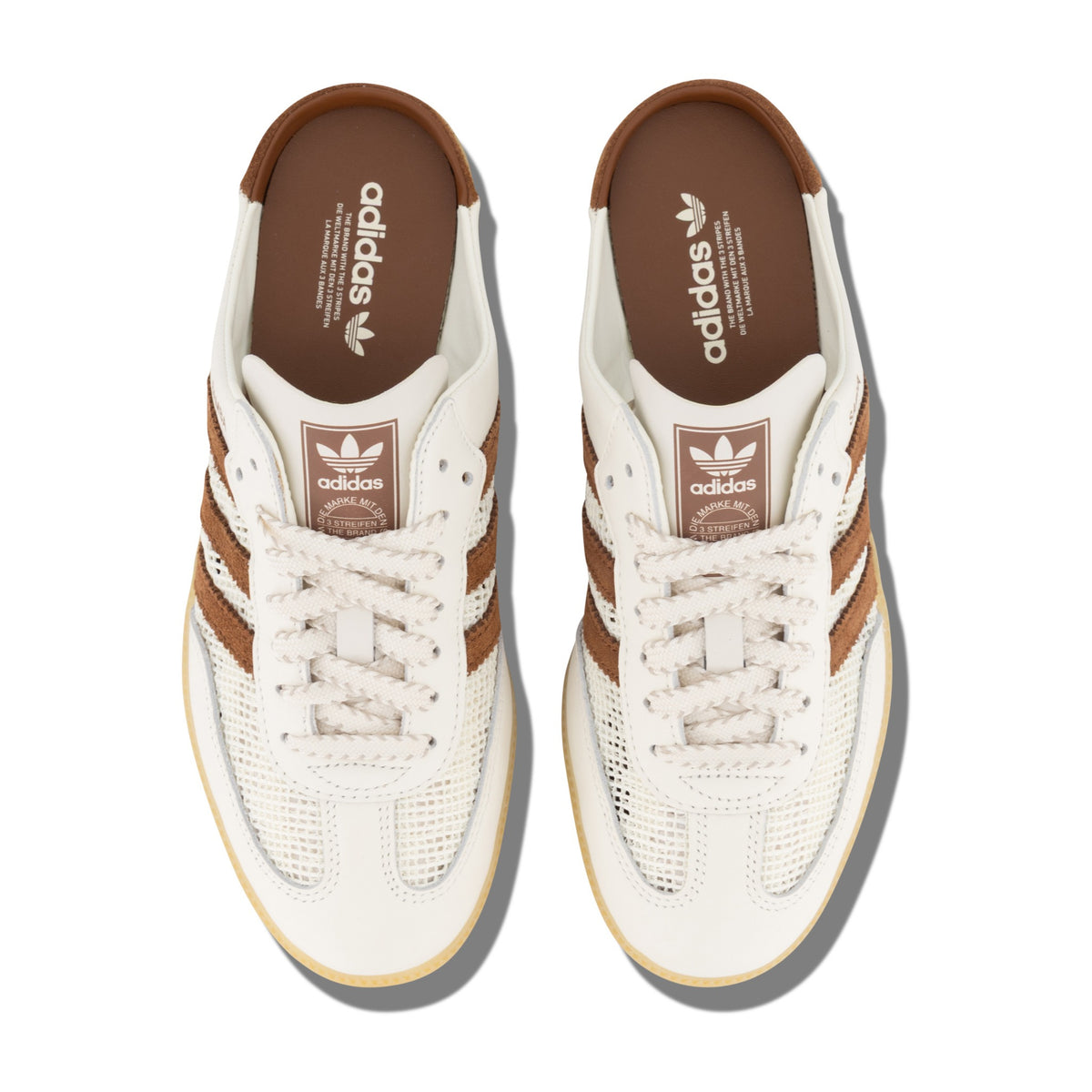 adidas Samba Mule – Off White / Preloved Brown – top view