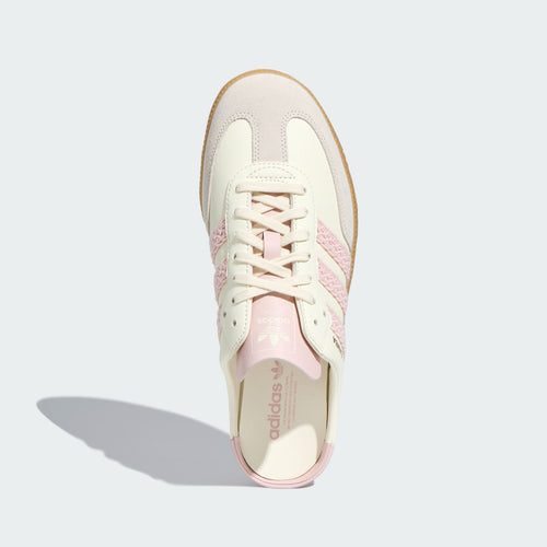 adidas Samba Mule – Off White / Sand Pink – top view