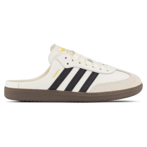 adidas Samba OG Mule Satin Lace Edition – Cloud White / Core Black – side profile