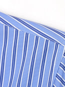 Long Sleeve Stripe Button Up Shirt & Slim Fit Tapered Trousers