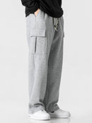 Relax Fit Long Sleeve 2 In 1 Waffle T-Shirt & Relax Fit Straight Leg Jersey Cargo Pants