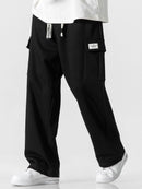 Relax Fit Long Sleeve 2 In 1 Waffle T-Shirt & Relax Fit Straight Leg Jersey Cargo Pants