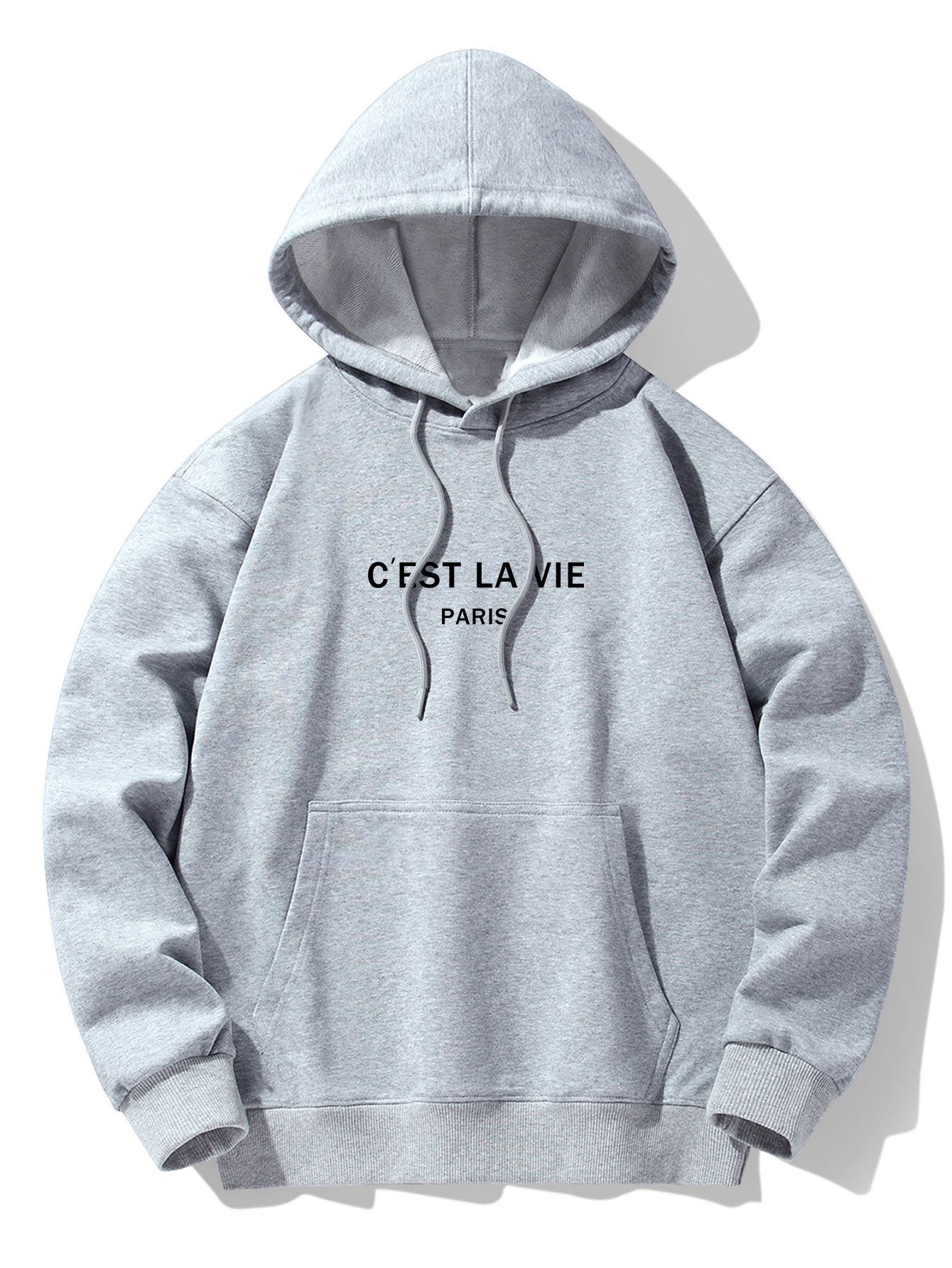 Paris Print Cotton Blend Hoodie & Jogger Pants